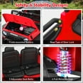 thumbnail image 6 of Funcid 24 Volt Ride on Toys with Remote Control, 400W 2-Seater Ride on Cars with Colored LED Lights & Battery Indicator, Electric Car for Kids w/ Bluetooth, Light Control, Volume Knob, Red, 6 of 9