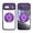 Darkpurple, variant on Designed for Google Pixel 8a Crystal Clear Back Case, Luxury Case with Lens Protector Drop Protective Magnetic Rotating Ring Kickstand Shockproof Thin Fit Phone Case Cover, Black