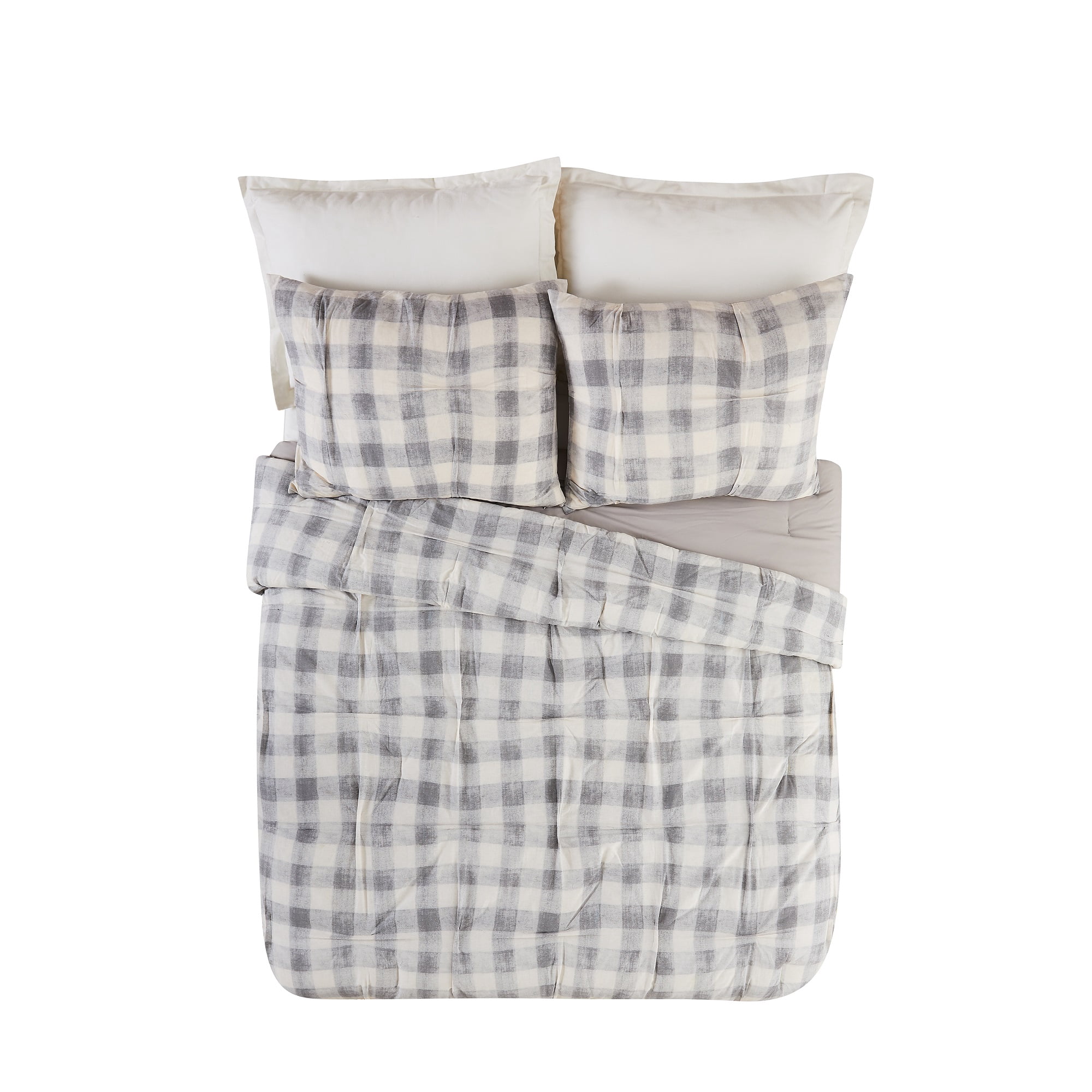 Makers Collection Maddie Gray Cotton 5-Piece Comforter Set, King