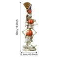 thumbnail image 3 of Figurine en Résine Citrouille d'Halloween Jack-o'-list Empilable pour Présentation sur Table Intérieure Extérieure, 3 of 7