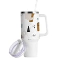 thumbnail image 2 of SKYSONIC 40oz Tumbler with Handle and Straw-Double Wall Vacuum Reusable Stainless Steel Insulated Water Bottle Mothers Day Gifts-Cartoon Koala Animal, 2 of 7