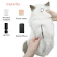 thumbnail image 5 of Chongker Stuffed Realistic Cat-shaped Backpack Handcrafted Plush Ragdoll Cat Backpack for Women, 5 of 7