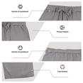 thumbnail image 5 of ‌Men's Linen Pants Lightweight Drawstring Elastic Waist Pockets Loose Fit Straight Legs Summer Beach Yoga,XL, 5 of 5