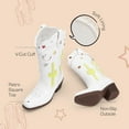 thumbnail image 3 of DREAM PAIRS Girls Mid-Calf Cowboy Boots Square Toe Western Boots with Low Heel for Little & Big Kids, 3 of 5