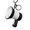 Black and white, variant on Colorful Mini Speaker Keychains Bag Pendant with Voice Recording for Gift
