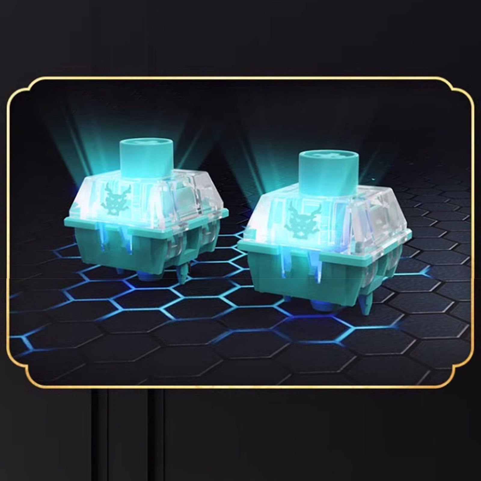 Mechanical Color Light Green Dragon Switches 50Million Keystrokes For Mechanical Keyboards Gaming Long Time Use