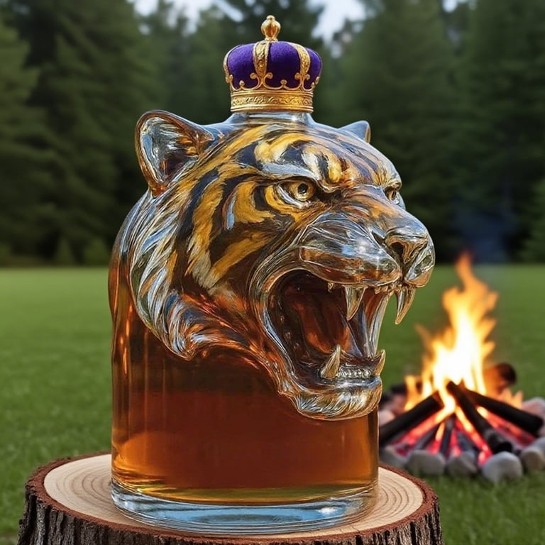 Decanter Per Whisky A Forma Di Trattore - Vetro, 300 Ml, Decorativo, Per Appassionati E Collezionisti