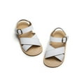 thumbnail image 2 of ESTINE Toddler Girl Open Toe Lightweight Summer Female Casual Dress Sandals - White 6M, 2 of 5