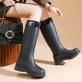 thumbnail image 6 of YUEHUA Womens Rain Boots Outdoor Casual Shoes for Women Hiking Camping Walking Comfortable Lightweight Low Heel Waterproof Anti-Slip Garden Boots, 6 of 8
