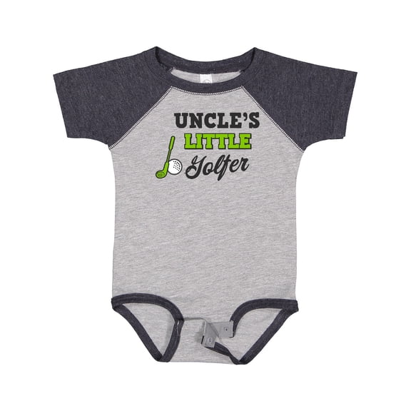 Inktastic Uncles Little Golfer with Golf Club and Ball Boys or Girls Baby Bodysuit