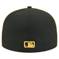 thumbnail image 4 of Men's New Era Black San Diego Padres Soutache 59FIFTY Fitted Hat, 4 of 5