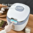 GNFQXSS Airtight Rice Dispenser ，Cover Rice Bucket for Cereal Grain