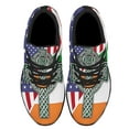 thumbnail image 2 of Irish American flag Celtic Cross Garden Mailbox Cover Saint Patrick's Day Shoes Sneakers Black Size 7, 2 of 7