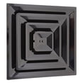 thumbnail image 1 of Havaco Technologies HT-2X2-SPL-6-BK Quick Connect 2 X 2 ft. Black Plastic Supply Drop In with 6 in. Boot, 1 of 3