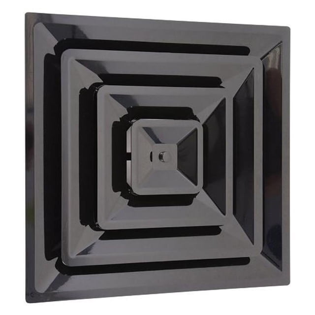 Havaco Technologies HT-2X2-SPL-6-BK Quick Connect 2 X 2 ft. Black Plastic Supply Drop In with 6 in. Boot