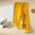 thumbnail image 5 of Kogui Leggings Girls Girls Fleece Lined Leggings Winter Warm Pants Girls Clothes Size 6-7 (Yellow,6-7 Years), 5 of 5