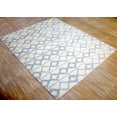 thumbnail image 4 of 4x6, 5x8 and 8x10 Moroccan Rug | White and Blue Wool Rug | TRD1713, 4 of 10