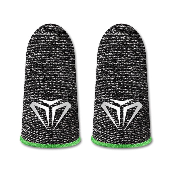 Injueey 10 piezas de fundas para dedos para juegos de teléfonos móviles, guantes antideslizantes sensibles a prueba de sudor, fundas de fibra Videojuegos y accesorios Verde Tipo 1
