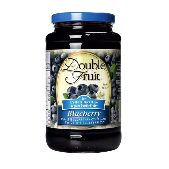 Double Fruit Légère tartinade de bleuets 500mL 500 ml