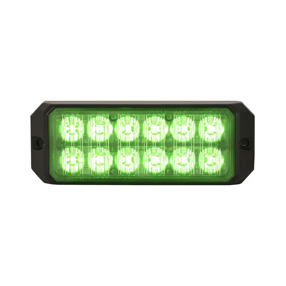 Buyers Products Green Strobe Light With 12 Leds 5 Inch Rectangular BPC