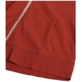 thumbnail image 5 of Sudadera con capucha con la bandera de Tommy Hilfiger y cremallera escarlata para mujer, talla XL, 5 of 5