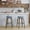 Blue + 30INCH+1, variant on AILUNWALL Swivel Bar Stools Set of 2 Bar Height Backless 30 Inch Fabric Upholstered Wood Legs Blue