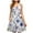 C-Purple, variant on ZQUUVOU Women's Casual Floral Print Dress Sleeveless Round Neck Knee Length Skirt White