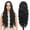 Black, variant on JAZZ STAR 30 inches Long Wavy Front HD Lace Wig with Ombre Blonde Synthetic Hair for Women Daily Cosplay Halloween