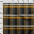 thumbnail image 2 of oneOone Cotton Poplin Black Fabric Madras Check Quilting Supplies Print Sewing Fabric By The Yard 56 Inch Wide, 2 of 4