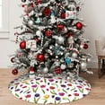 thumbnail image 5 of Lsque Tulips Flowers Print Christmas Tree Skirt, Tree Skirt with Ties or Velcro, Perfect for Holiday Decorations, Halloween, and New Year-36", 5 of 7