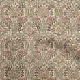 thumbnail image 1 of oneOone Polyester Spandex Beige Fabric Asian Suzani Floral Sewing Fabric By The Yard Printed Diy Clothing Sewing Supplies 56 Inch Wide, 1 of 4