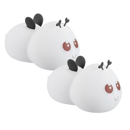 

NGHnuifg The New - Pat Light Sensor Bedside Night Light USB Rechargeable Colorful Eye Night Light Projector Lamp Battery Night Light Motion Night Lights for Kids *2PCS