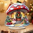 thumbnail image 1 of Adorno navideño acrílico de 7.8 pulgadas para mesa con soporte y base | Decoración navideña 2D duradera para escritorio | Forma de árbol de Navidad para decoración navideña de temporada en casa o en, 1 of 6