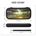 thumbnail image 4 of Countryside Spring, Carrying Case For Nintendo Switch & OLED Version, Eva Lightweight Shockproof Protective Pouch Case for Game Console & Accessories with 10 Game Card Slot & Wristband, Black, 4 of 6