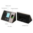 thumbnail image 4 of Yeacher Intelligent Biometric Fingerprint Time Attendance Machine with HD Display Screen Time Clock Support Face Fingerprint Password Employee Checking-in Recorder Reader Support USB Disk Access Con, 4 of 8