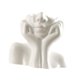 thumbnail image 4 of Jarrón con cara,Jarrón de cerámica blanca con cara minimalista decorativo,Jarrón con busto de medio cuerpo y cabeza de mujer para oficina,Jarrón nórdico moderno para la sala de estar del, 4 of 9