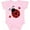 AD-Pink, variant on Ladybug Lover Red and Black Girls Baby Bodysuit