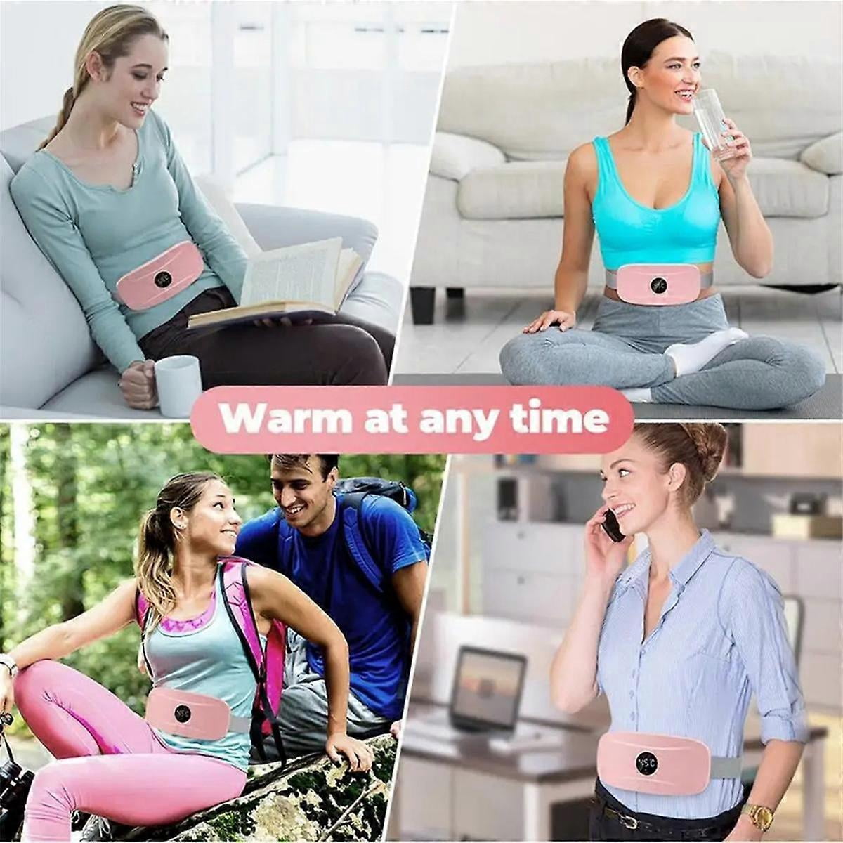Wearable Heating Pad for Cramps Heated Back Brace Back Warmer Heating Pad 3 Gear Electric Heating Pad Lightweights Back