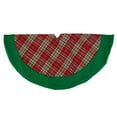 thumbnail image 2 of Northlight 24" Green and Red Tartan Christmas Tree Skirt, 2 of 3