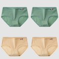thumbnail image 1 of TrowBridge-bragas de algodón de 4 unids/set para mujer, ropa interior sencilla a rayas, bragas transpirables para niña, lencería suave y acogedora, 1 of 4
