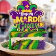 thumbnail image 2 of 16 Pcs Mardi Gras Cupcake Toppers and Cake Toppers Cake Decorations Food Fruit Picks for Masquerade Carnival Birthday Party Decorations, 2 of 7
