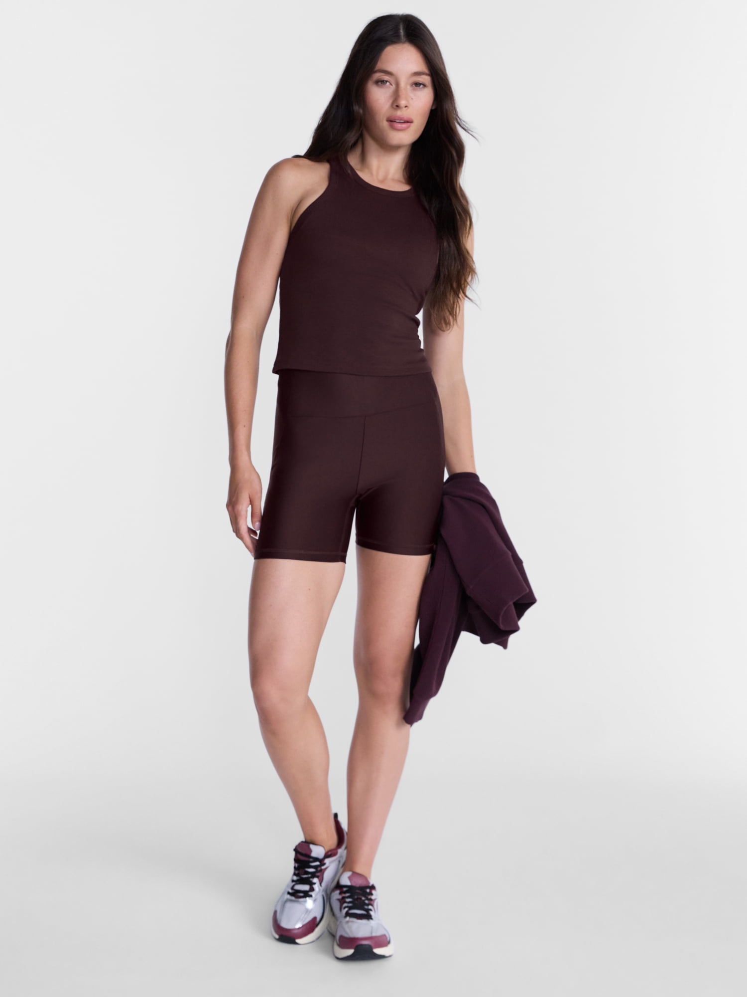 Avia Women’s Cropped Ribbed Tank Top, Sizes XS-XXL