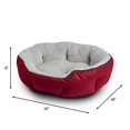 thumbnail image 6 of Vibrant Life Cuddler Small Cat / Dog Bed Gift Set, Red and Black/White Buffalo Plaid, 6 of 8