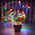 thumbnail image 3 of Solar String Lights for Outdoor,66ft 200 LED Bright Copper Wire Fairy Lights Waterproof Solar Lights with 8 Modes for Tree Garden Party Wedding Christmas Decor (Multicolor), 3 of 9