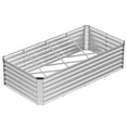 thumbnail image 4 of SHOUFTW 8x4x2 ft Galvanized Rectangular Raised Garden Bed, Outdoor Metal Planter Box with Rust-Resistant Steel, Easy to Assemble, Ideal for Vegetables, Flowers & Herbs, 4 of 7
