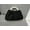 matte black, variant on Beads Handle Women's Clutch Purse Handbags Fashion Ruched Ladies Top-handle Crossbody Bags Solid Color Female Small Shoulder Bag
