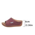 thumbnail image 5 of Womens Sandals Comfortable Hiking Sandals Max Cushioning for Women Women's Dress Size 5 Old Womens Platform Espadrille Wedge Strap Studded Open Toe Ladies Fashion Solid Color Leather Toe Red 7, 5 of 9
