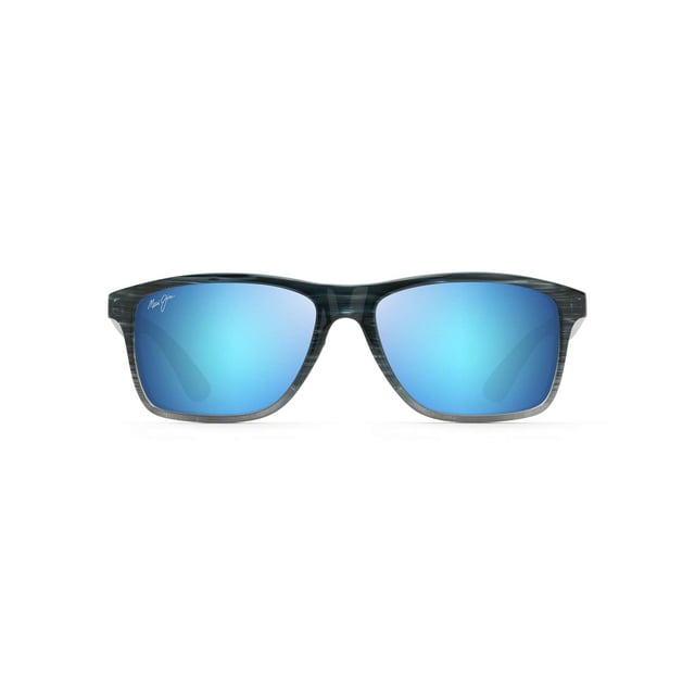 Gafas de Sol Maui Jim Onshore Polarizadas Rectangulares Azules Talla Grande