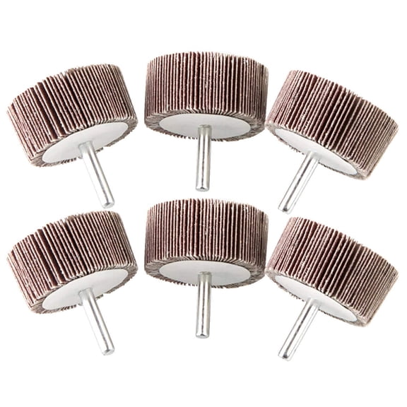 10 Pack Sanding Flap Wheels 2 x 1 x 1/4 Inch Shank Mounted 120 Grit Aluminum Oxide Abrasive Grinding Wheels for Die Grinders, Deburring, Polishing and Rust Removal