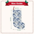 thumbnail image 3 of Sikiie Blue Paisley Christmas Stockings,18 Inches Christmas Stockings Xmas Hanging Stockings for Family Christmas Decorations & Gifts, 3 of 7
